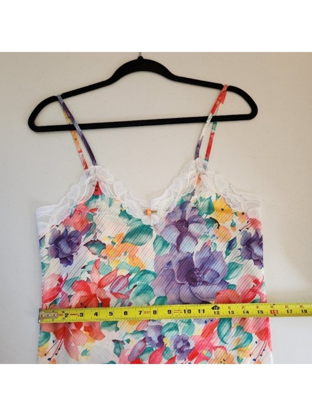 Vintage Floral Nightie Lingerie Sheer Slip Dress 90s 199ps Y2K Mini Fairycore - Picture 8 of 11